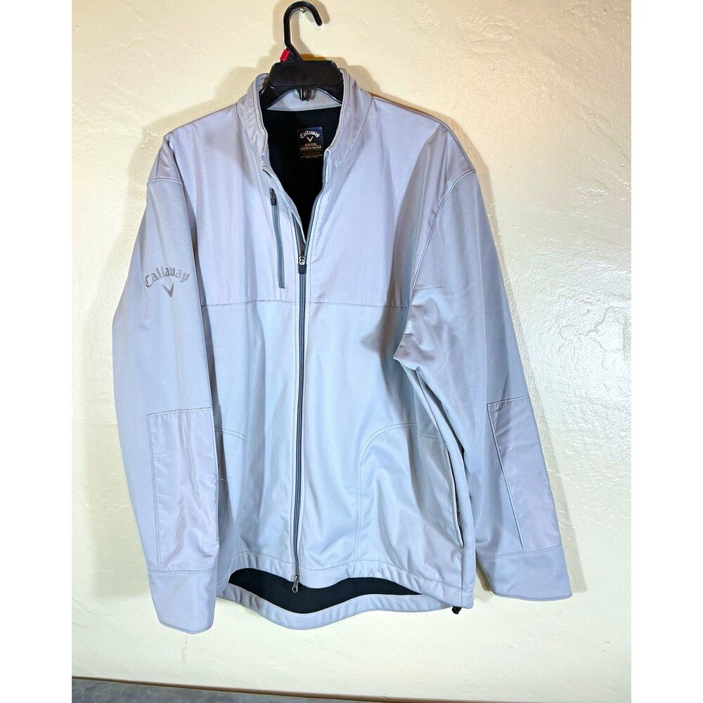 Callaway Weather-Series Full Zip Golf Windbreaker Jacket Gray XXL Big & Tall
